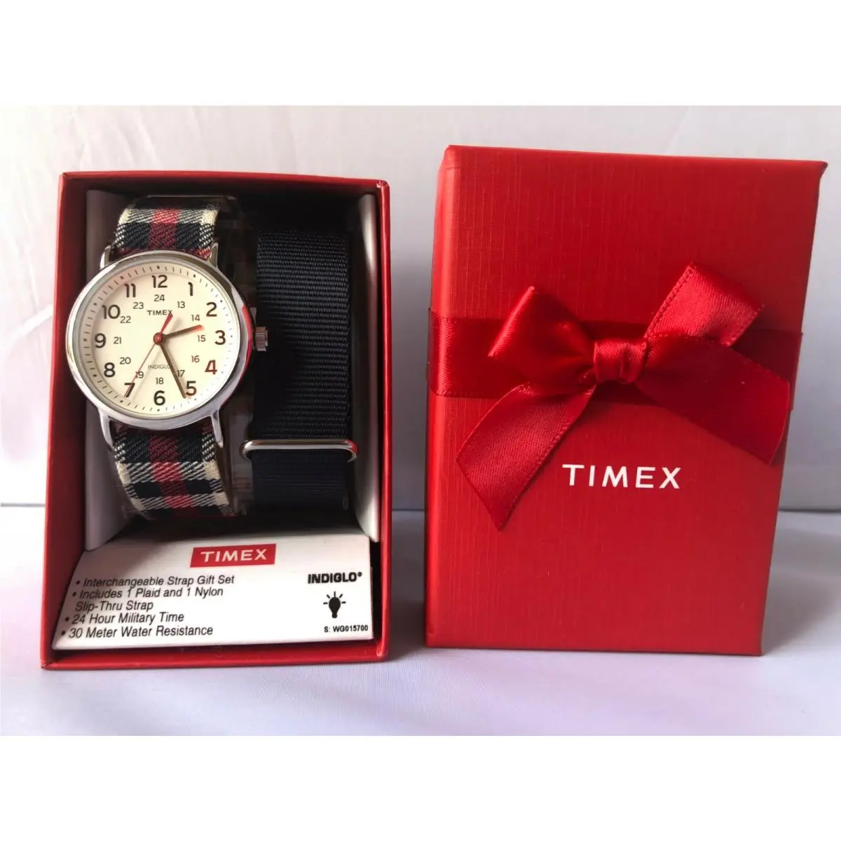 Indiglo Interchangeable Strap Gift Set TW G015700 Classic Watch by Timex