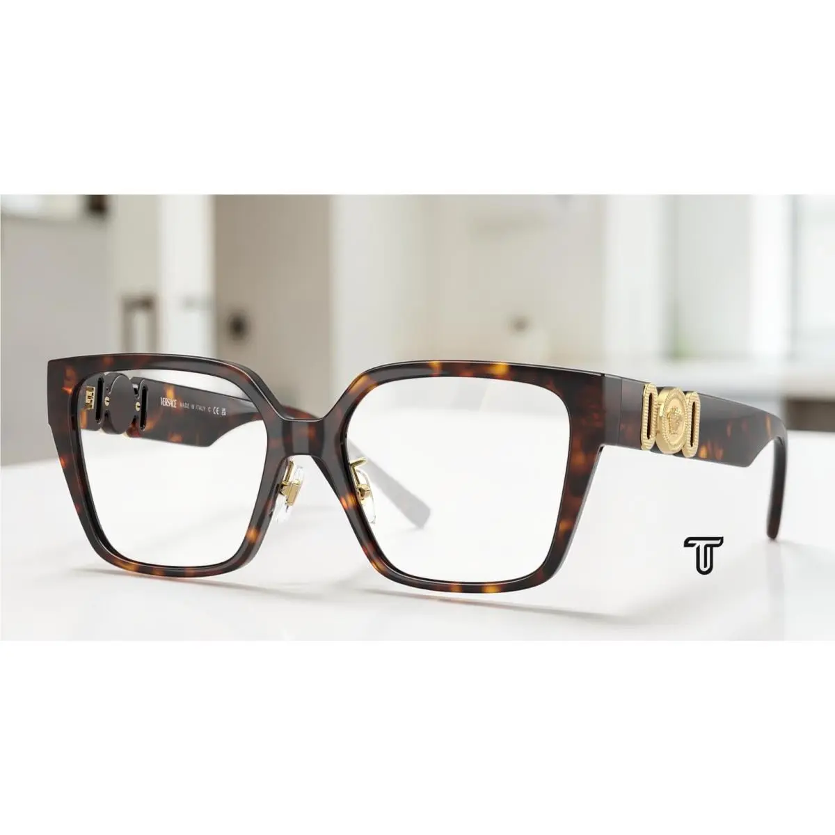 Versace VE3371D 108 Havana Demo Lens 54 mm Women`s Eyeglasses