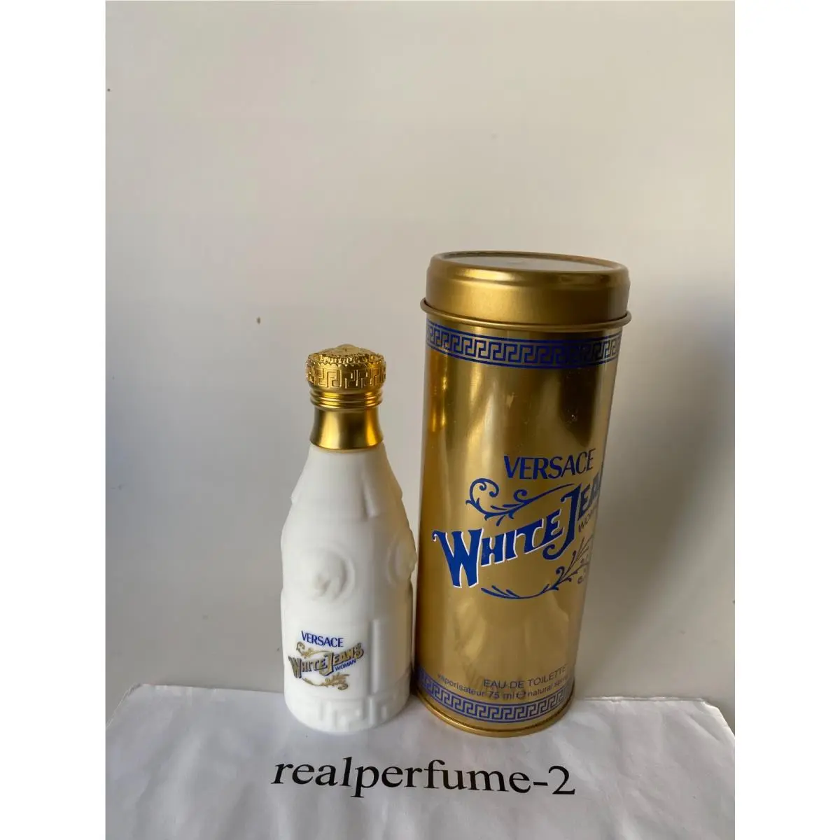 White Jeans Perfume by Versace 2.5oz Eau De Toilette Spray For Women. Real