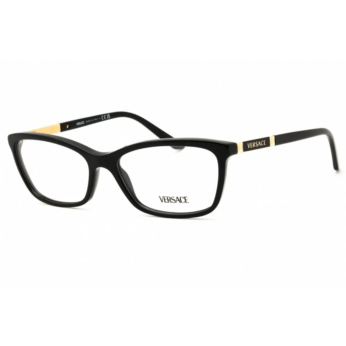 Versace VE3186-GB1-54 Eyeglasses Frame Size 54mm 16mm 140mm Black Women 8053672