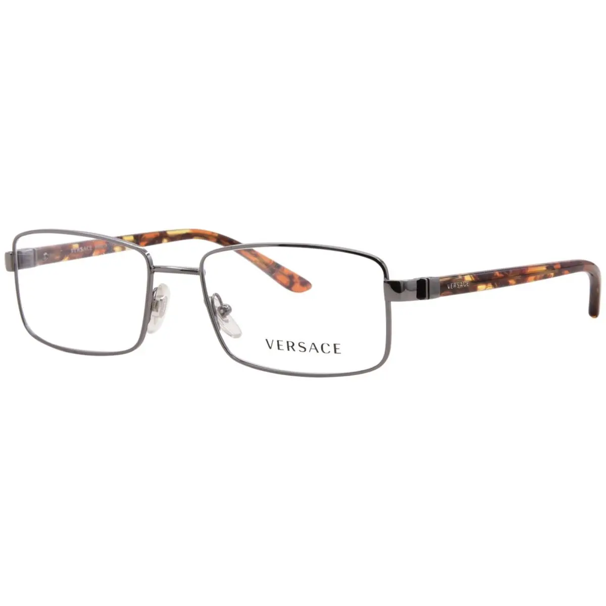 Versace VE1212 1330 Eyeglasses Men`s Brown Full Rim Rectangle Shape 53mm