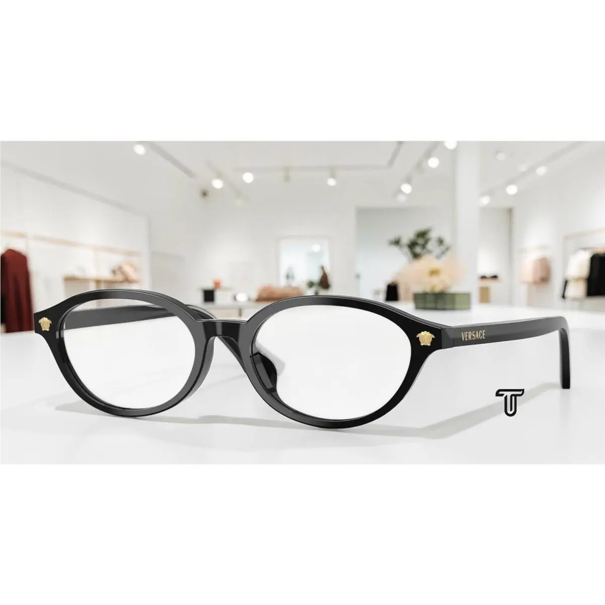 Versace VE3393D GB1 Black Demo Lens 53 mm Women`s Eyeglasses