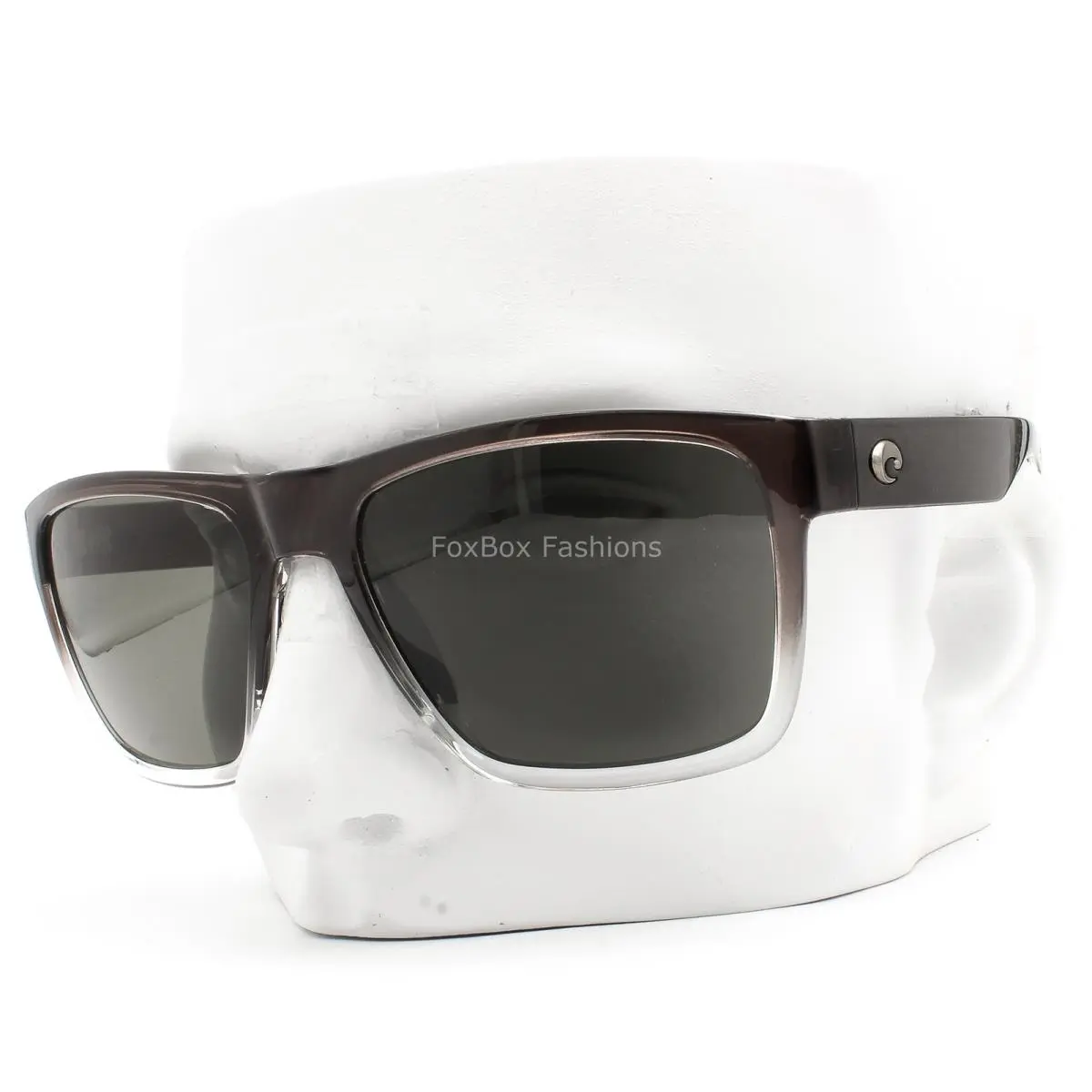 Paunch XL Sunglasses Fog Gray Polarized Glass 580G with Case by Costa Del Mar