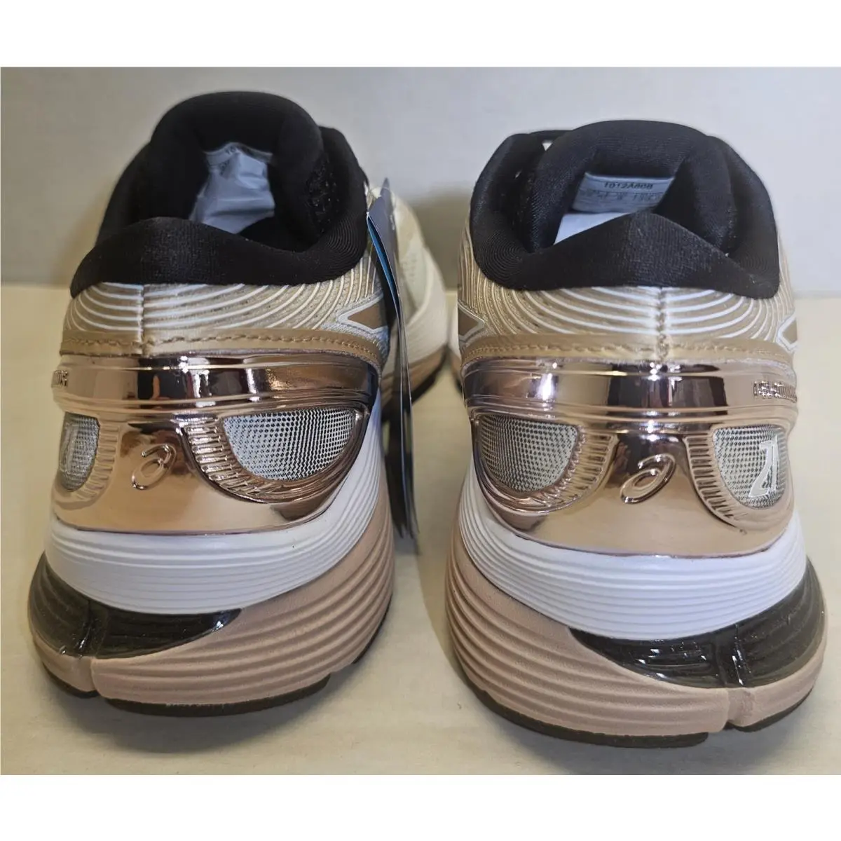 Asics shoes - ASICS GEL-NIMBUS 21 PLATINUM - PLATINUM - 1012A608-100 - White/Frosted Almond/Black 10