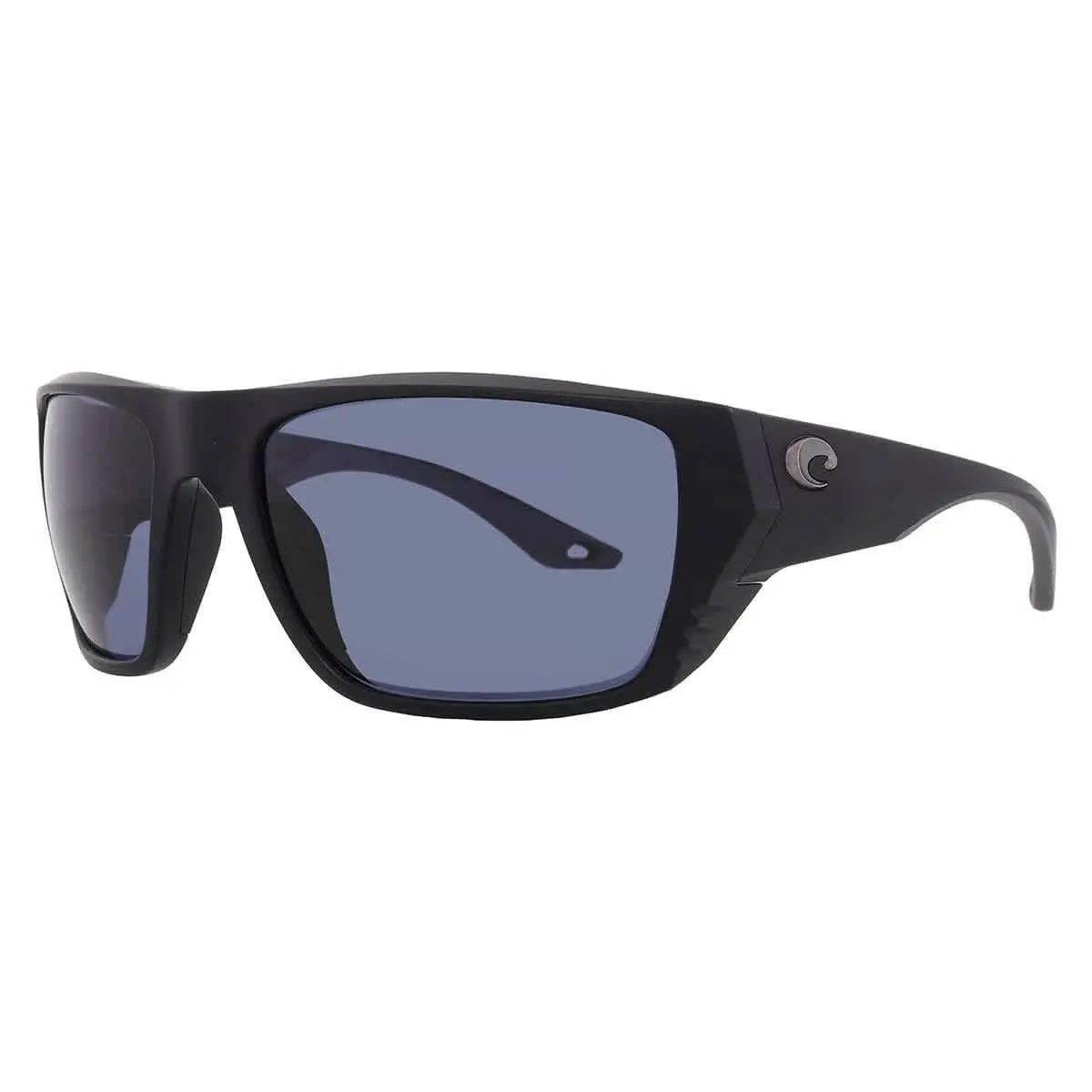 Finlet Grey Polarized Polycarbonate Wrap Men`s Sunglasses 6S9118 by Costa Del Mar