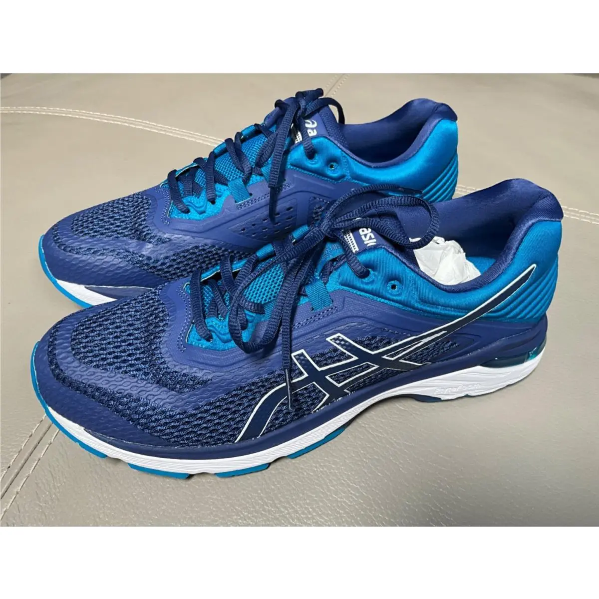 Asics Men`s GT-2000 6 Blue Print Jogging/running Shoes Size 12 Medium