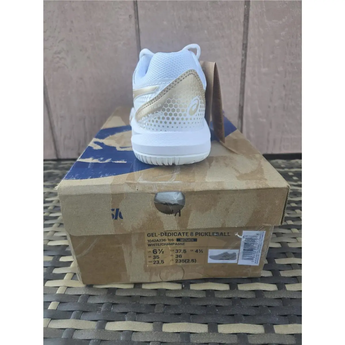 Asics shoes - ASICS GEL-Dedicate 8 - 1042 A236-105 - White/Champagne (UPC: 199023110558) 1