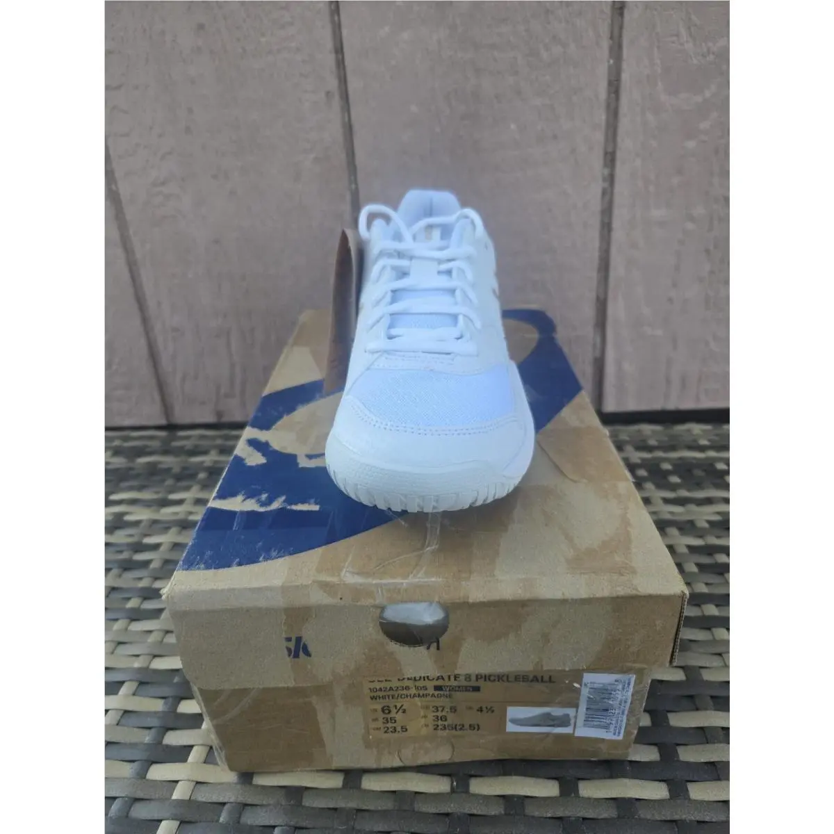 Asics shoes - ASICS GEL-Dedicate 8 - 1042 A236-105 - White/Champagne (UPC: 199023110558) 2