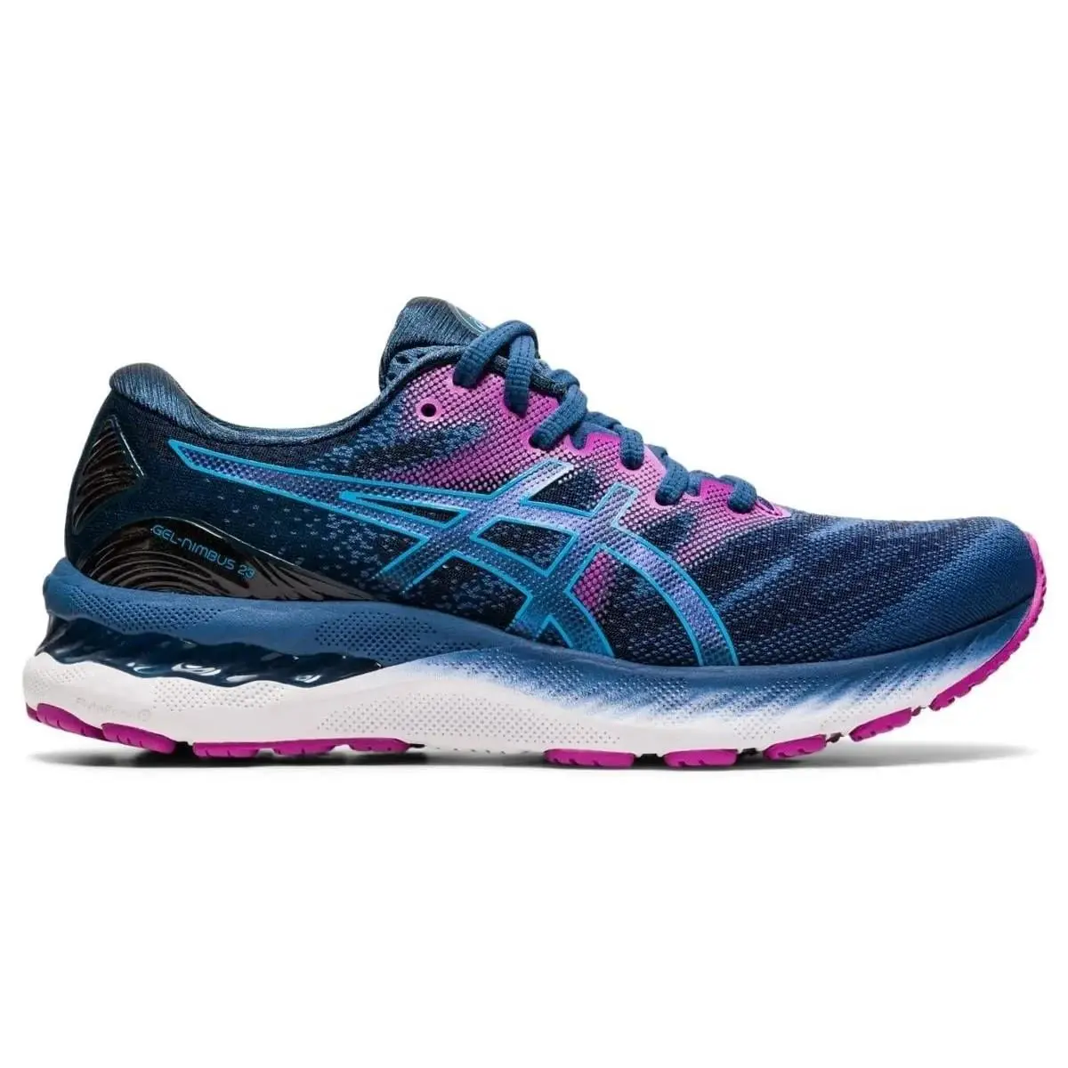 Asics shoes - ASICS GEL-Nimbus 23 - 1012A884-402 - Grand Shark/Digital Aqua 1