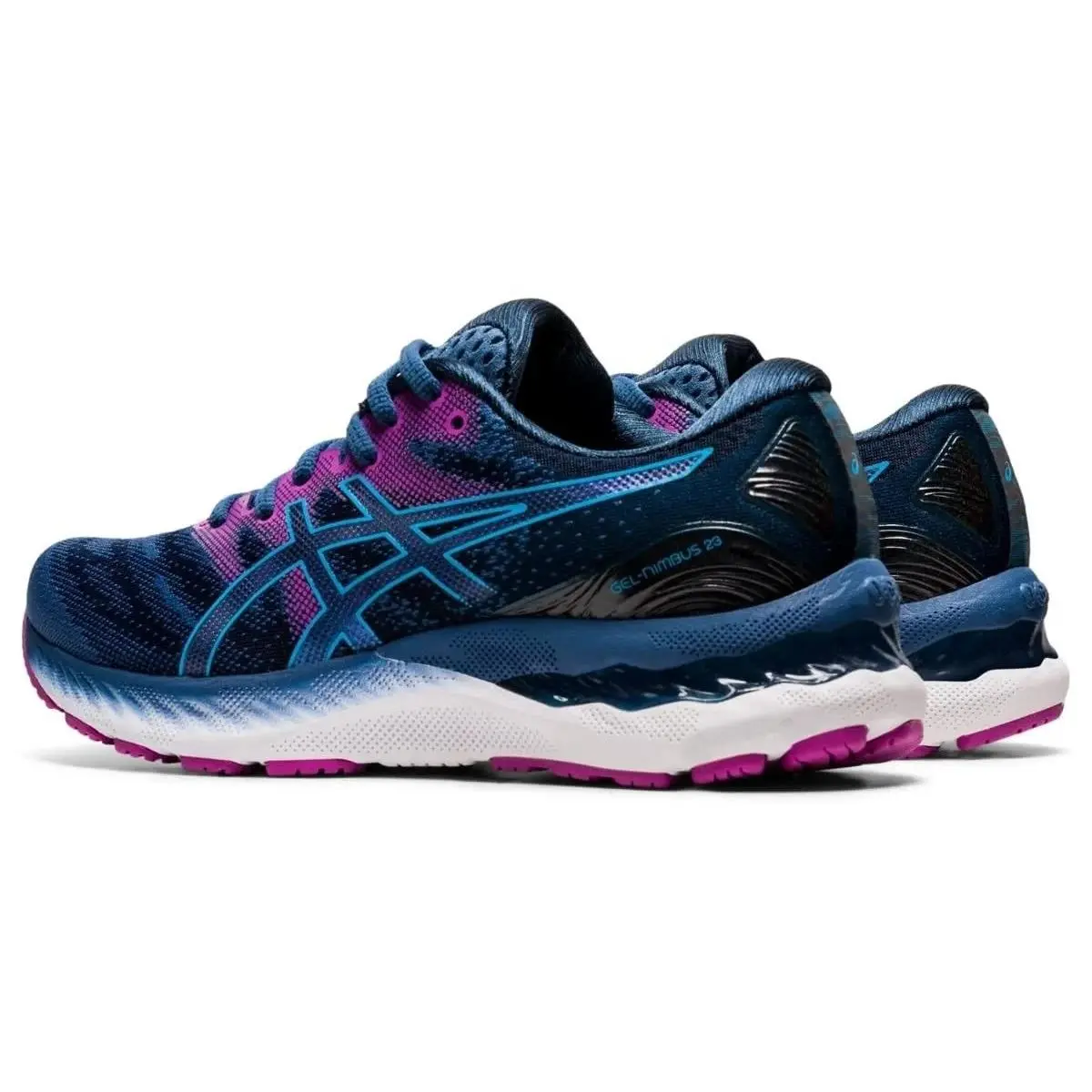 Asics shoes - ASICS GEL-Nimbus 23 - 1012A884-402 - Grand Shark/Digital Aqua 2