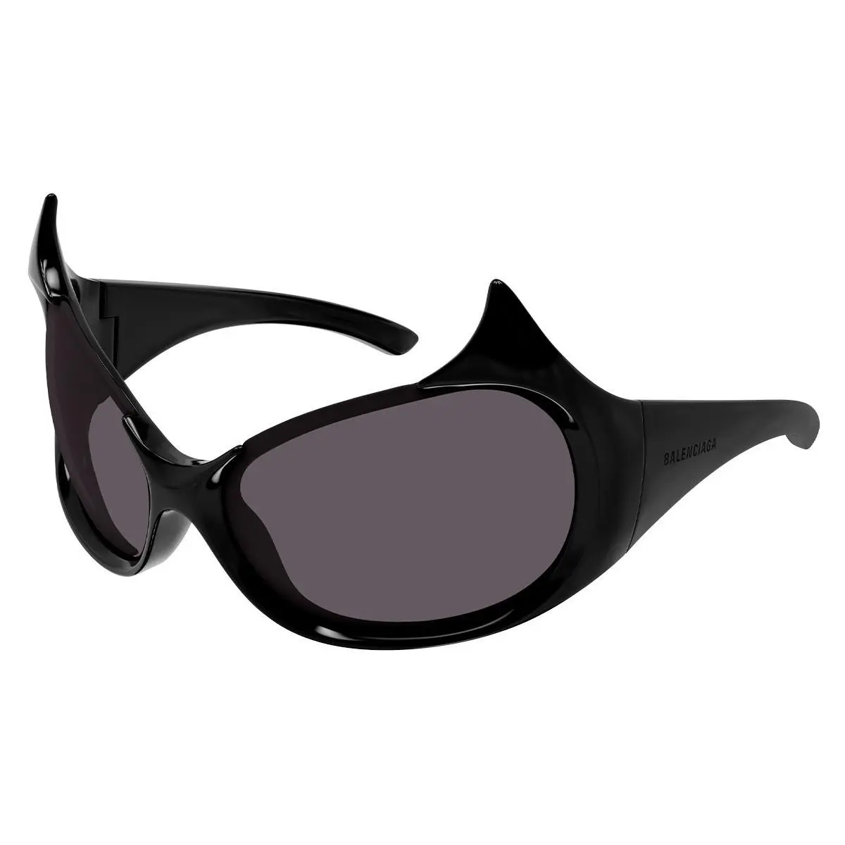 BB0284S Sunglasses – Black Shield – – Made in Italy by Balenciaga