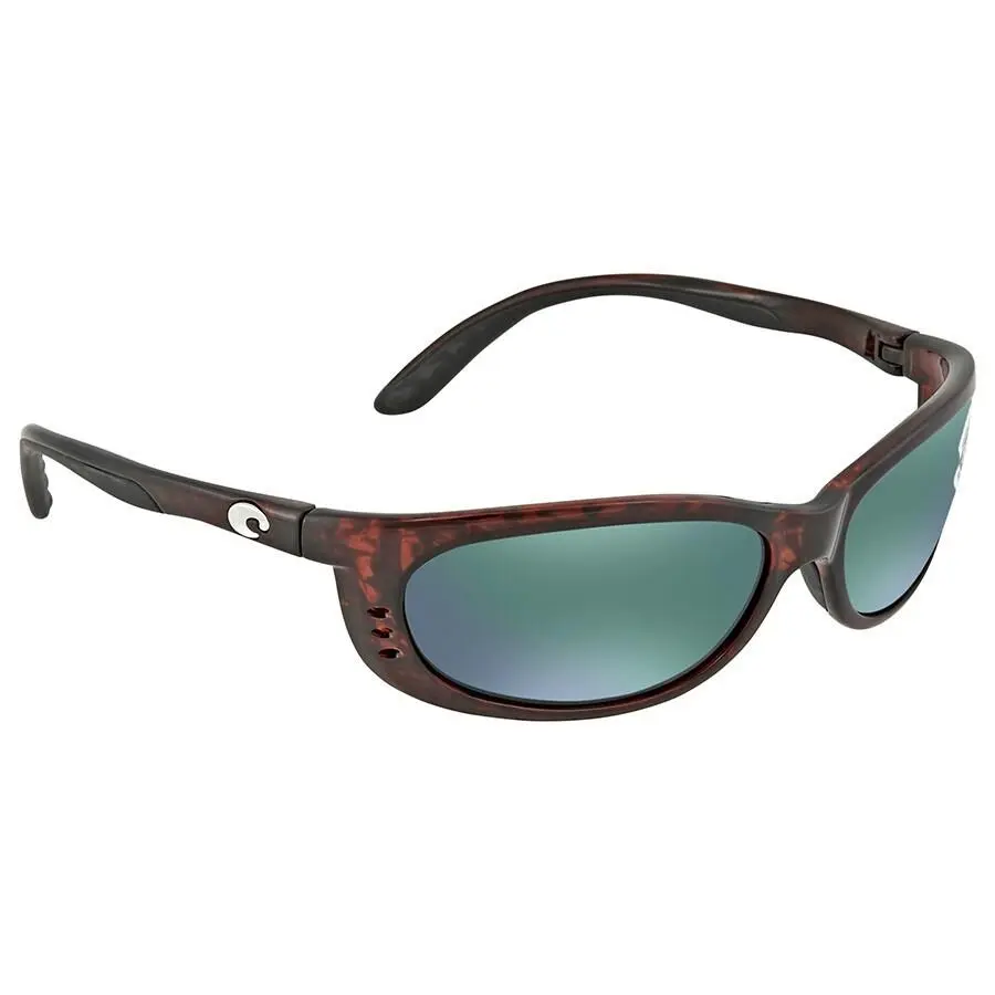 FA 10 Ogmglp Fathom Sunglasses Tortoise Green Mirror 580G 61mm by Costa Del Mar