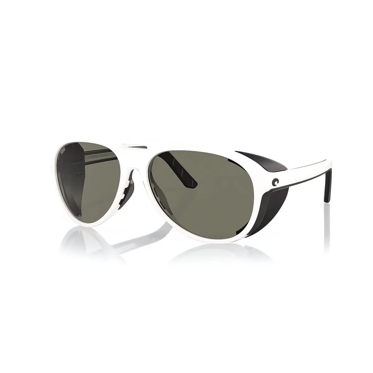 Grand Catalina Sunglasses Gloss Hull White Polarized Glass W/case by Costa Del Mar