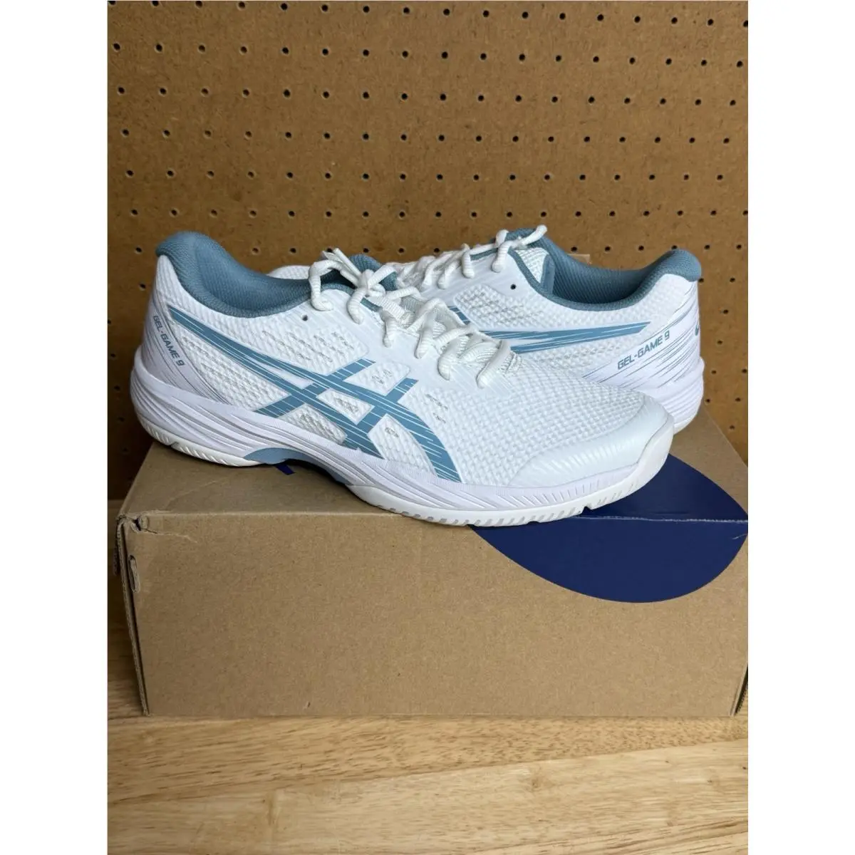 Asics shoes - ASICS GEL-Game 9 - 1042A211 - 103 (white/grease blue) 1