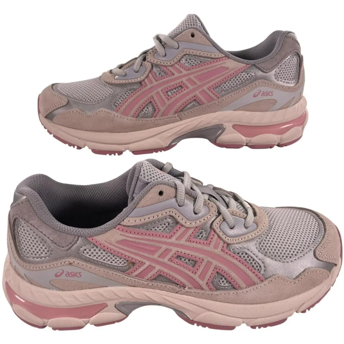Asics Gel-nyc GS Kids Glacier Grey Coneflower Running Shoes Kids Size 5