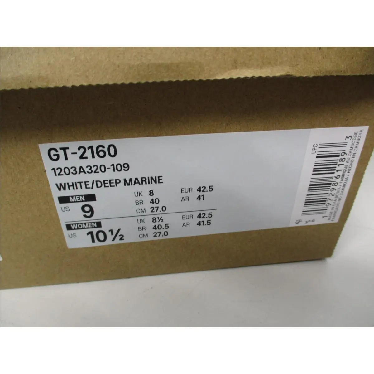 Asics shoes - ASICS GT 2160 - 1203A320-110 - White 9