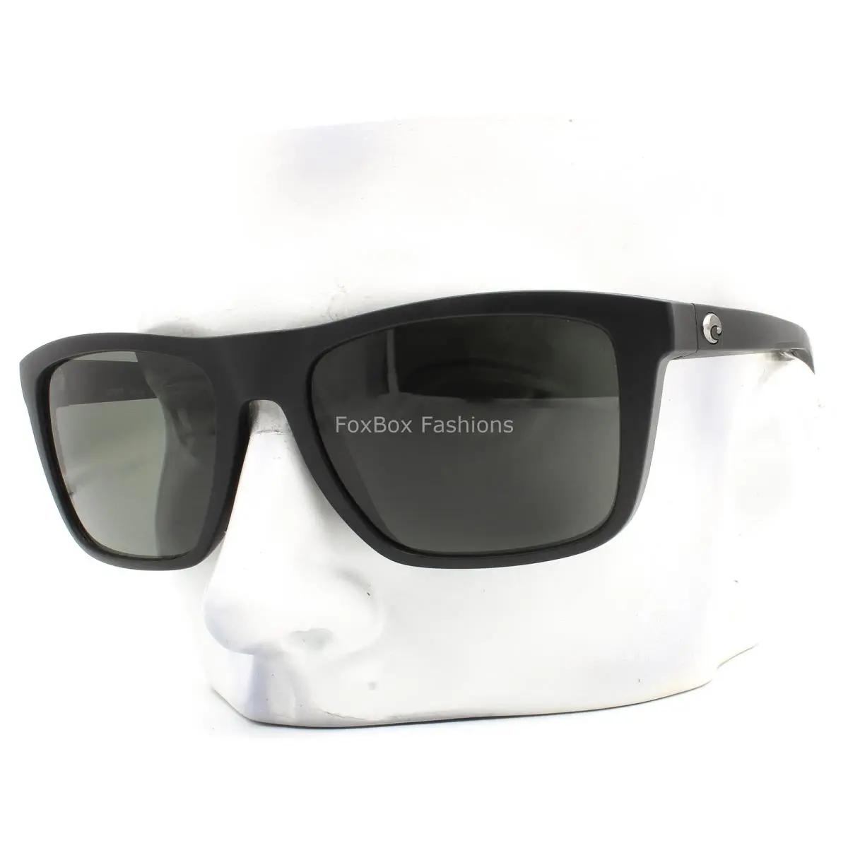 Costa Del Mar Mainsail Sunglasses Matte Black Gray Polarized Glass Lens W/case