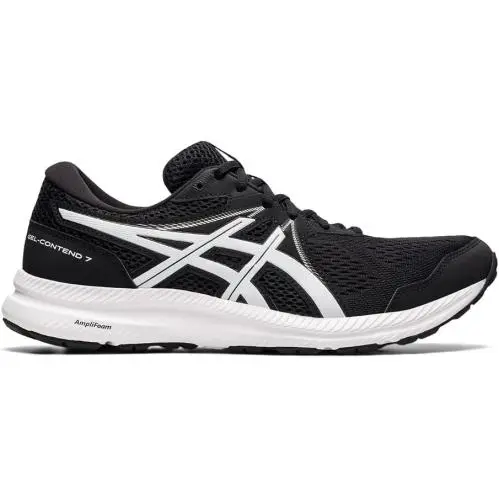 Asics Men`s Gel-contend 7 Running Shoe Extra Wide Width Black/white Size 8