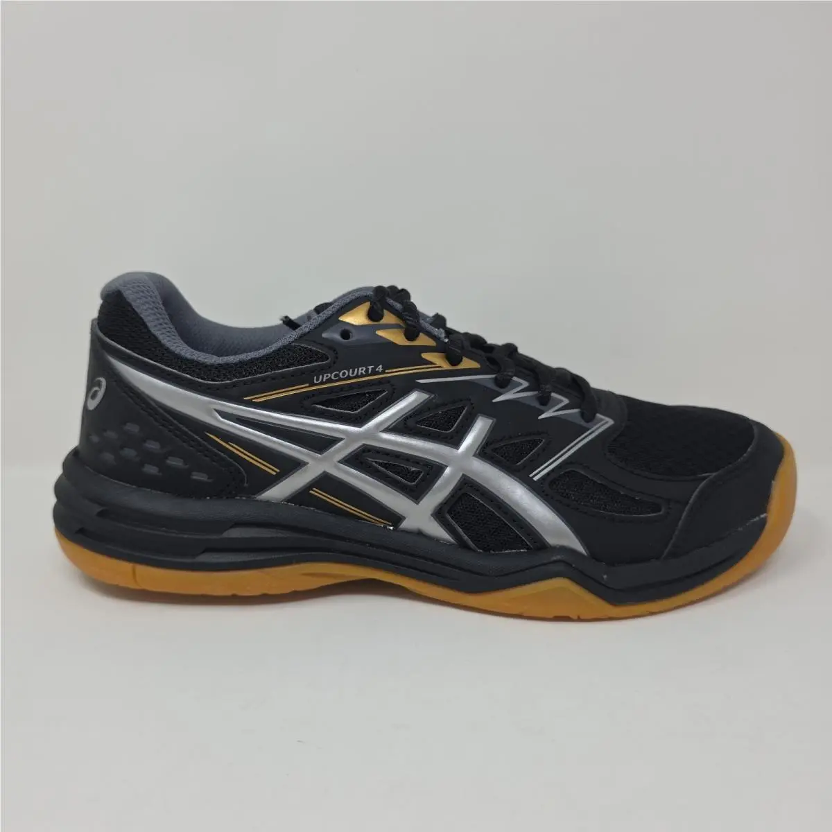 Asics Shoes Mens 5 M Black Upcourt 4 Sneakers Volleyball Court 1074A027 Lace Up