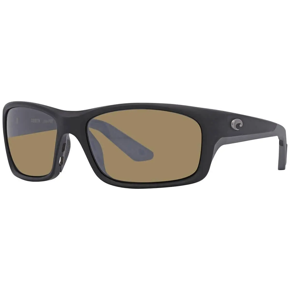 Costa Del Mar Jose Pro Sunrise Silver Mirror Polarized Glass Men`s Sunglasses - Black, Frame: Black, Lens: Silver