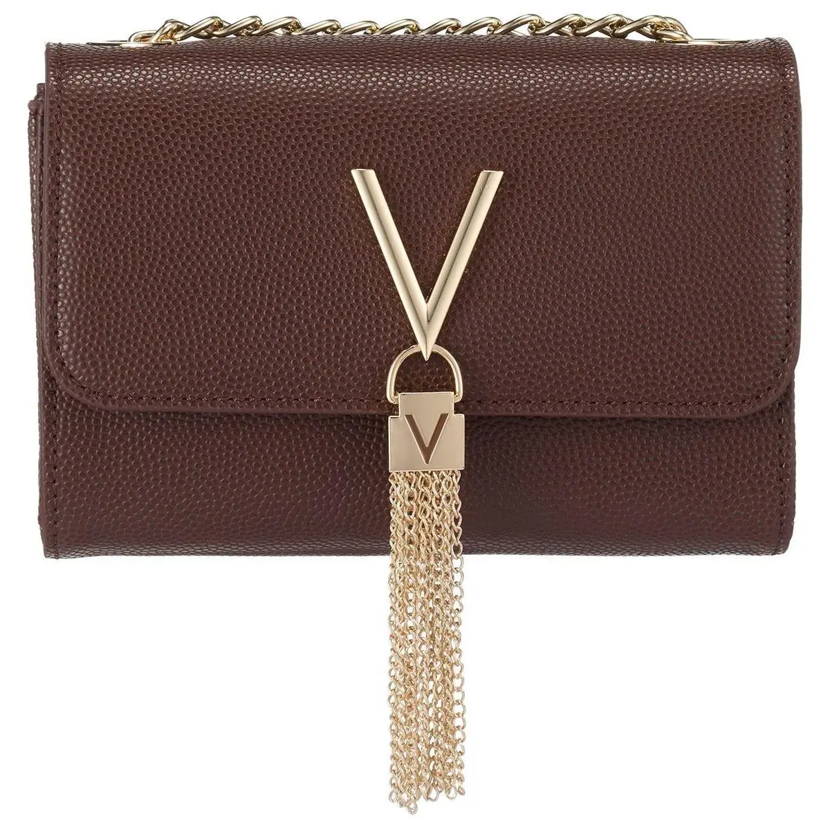 Divina Borsa Luxury Pochette Crossbody Womens Bag In Brown by Valentino
