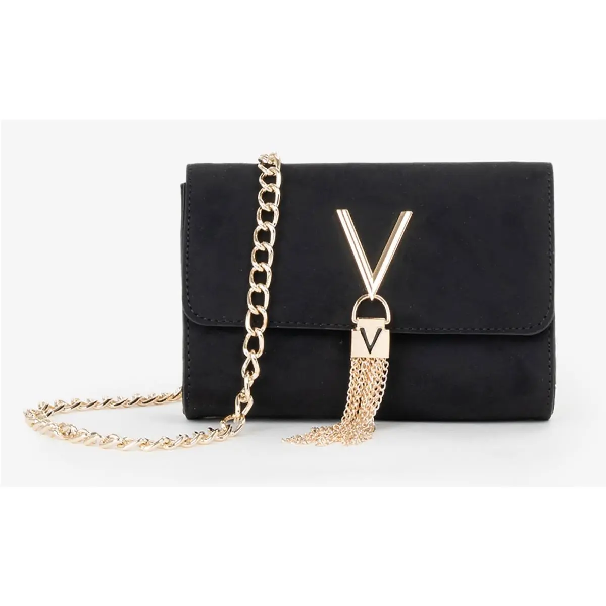 Divina Winter Luxury Flap Crossbody Womens Bag In Black by Valentino