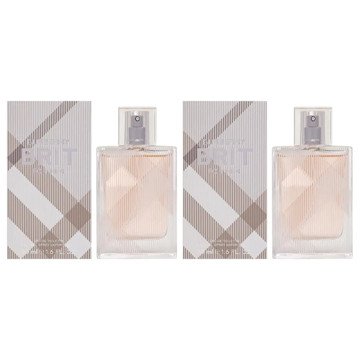Burberry Brit by Burberry For Women - 1.6 oz Edt Spray - Pack of 2