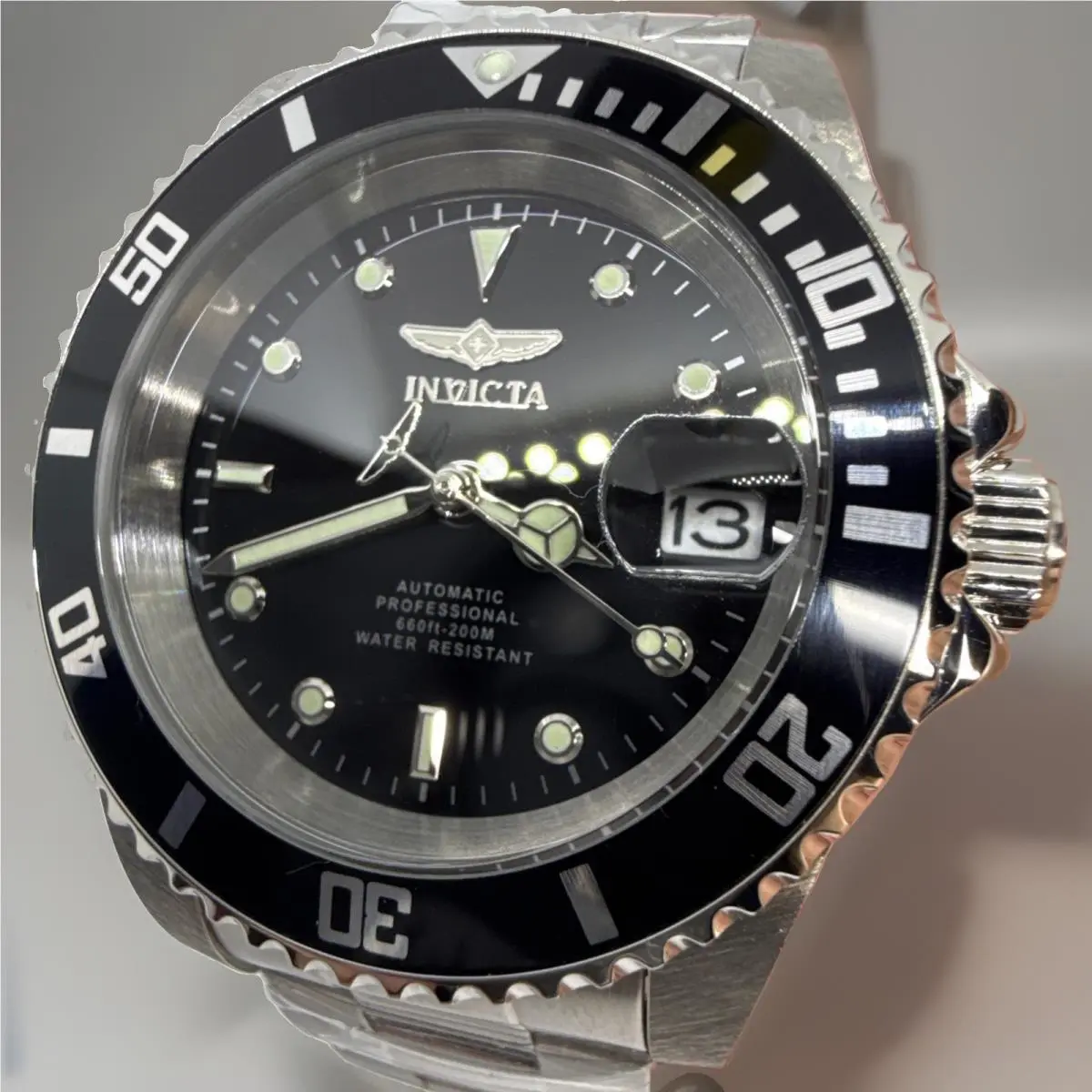 Pro Diver 40mm 89260B 24 Jewel NH35A Automatic Black Dial Date SS by Invicta