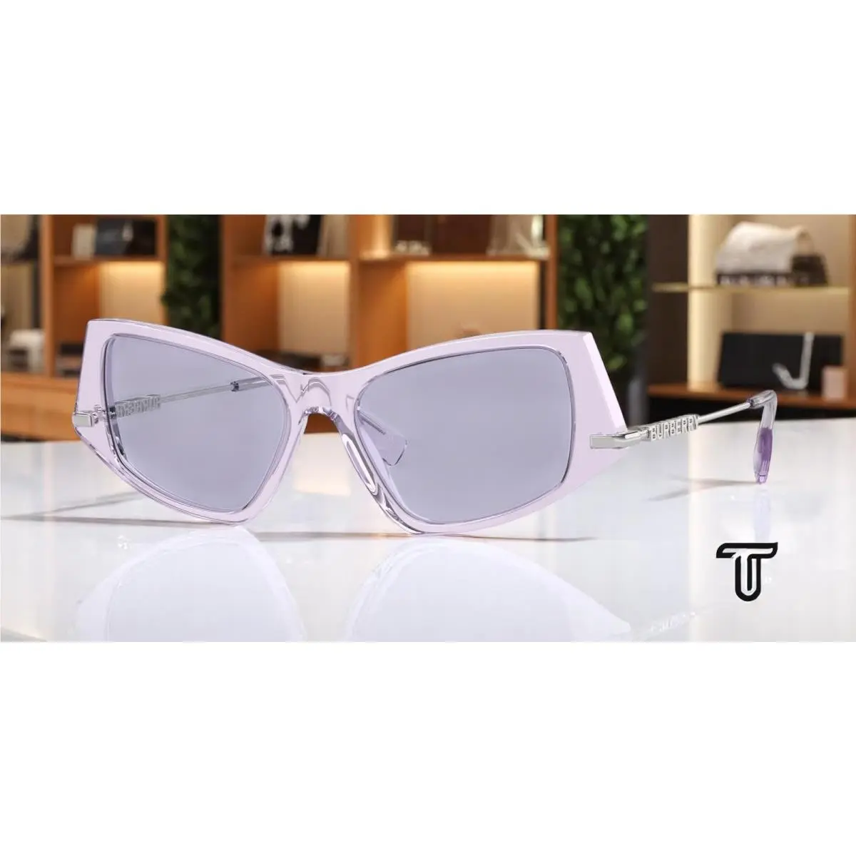 BE4408 40951A Black On Arista Demo Lens 50 mm Men`s Sunglasses by Burberry
