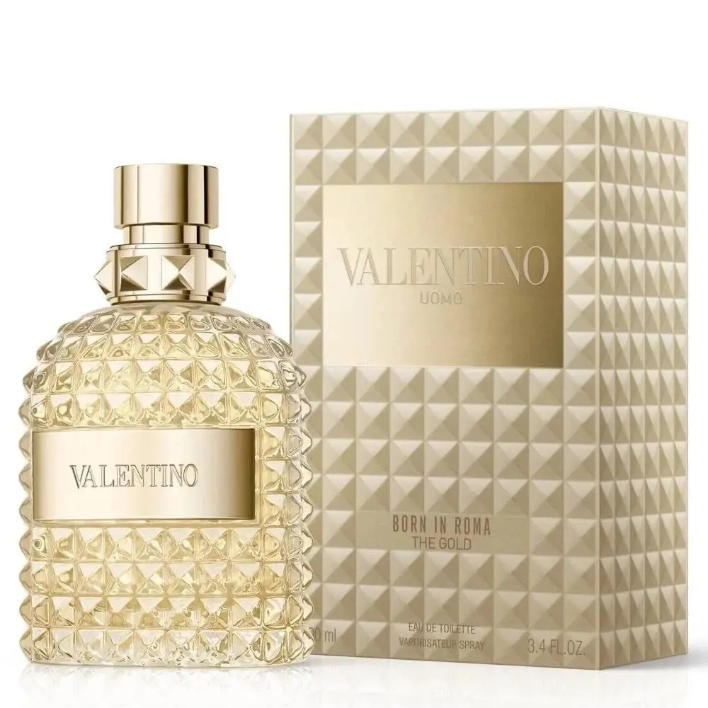 Uomo Born In Roma The Gold Edt 3.4oz 100ml For Men by Valentino