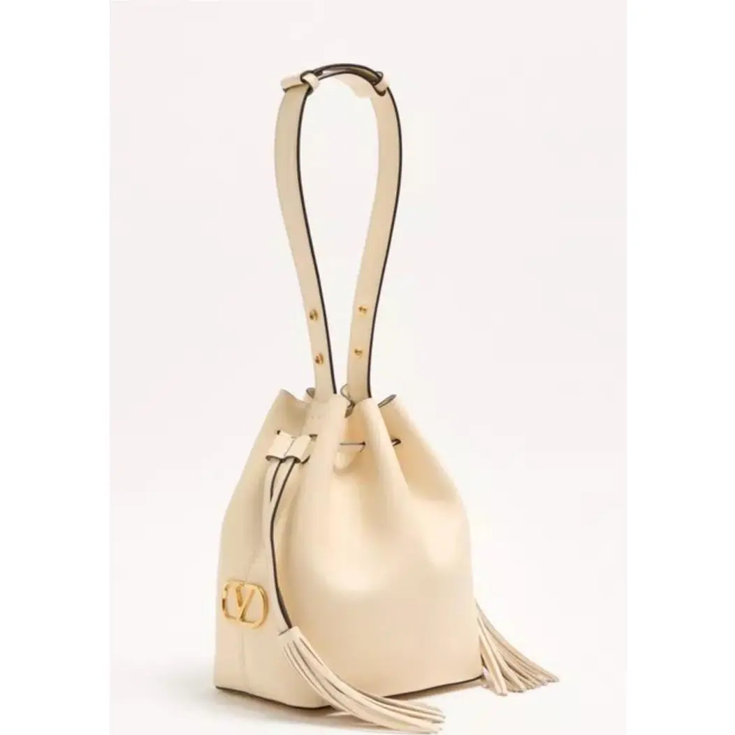 Vlogo Leather Bucket Bag Women`s Butter by Valentino