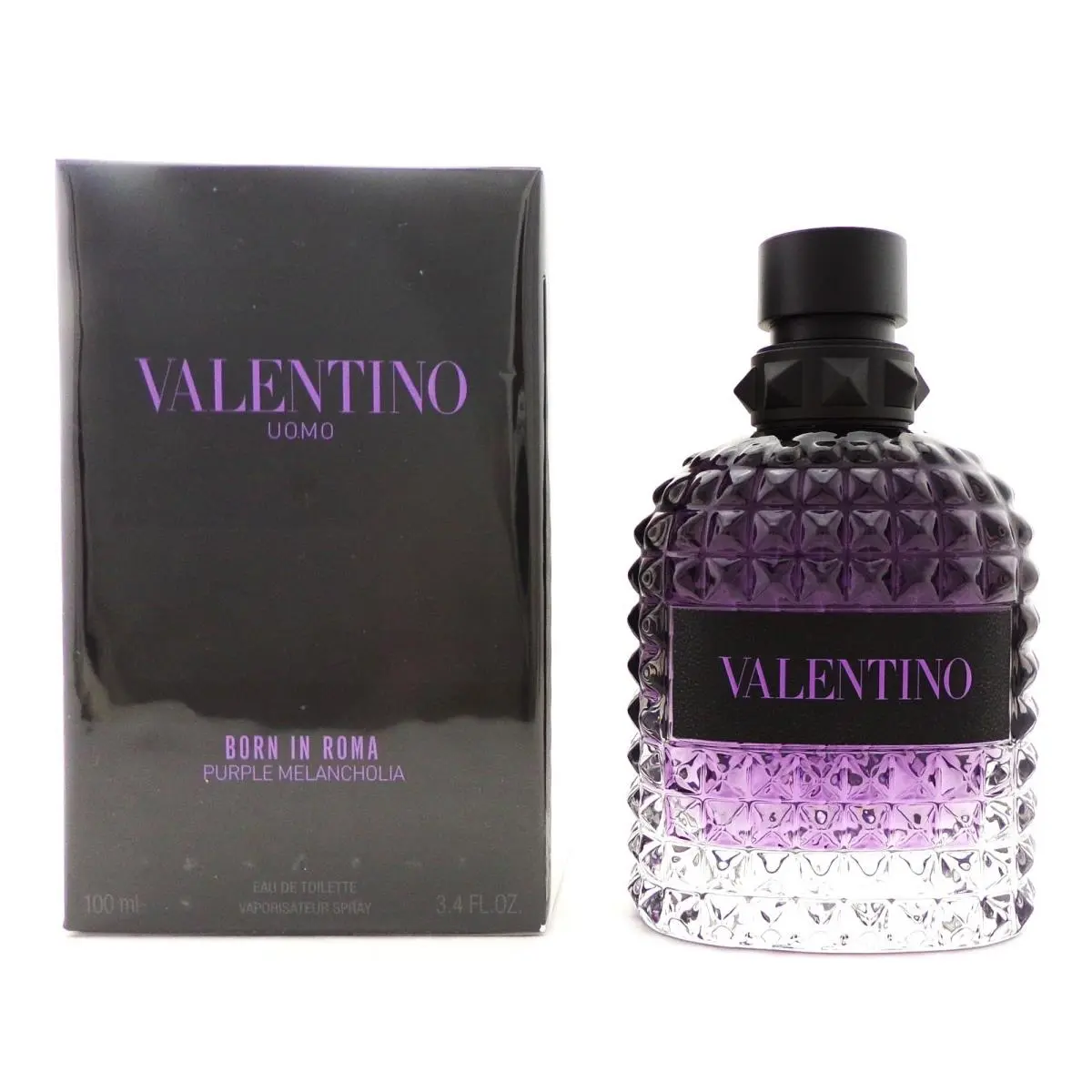 Uomo Born In Roma Purple Melancholia 3.4 Oz. Edt Spray For Men Box by Valentino