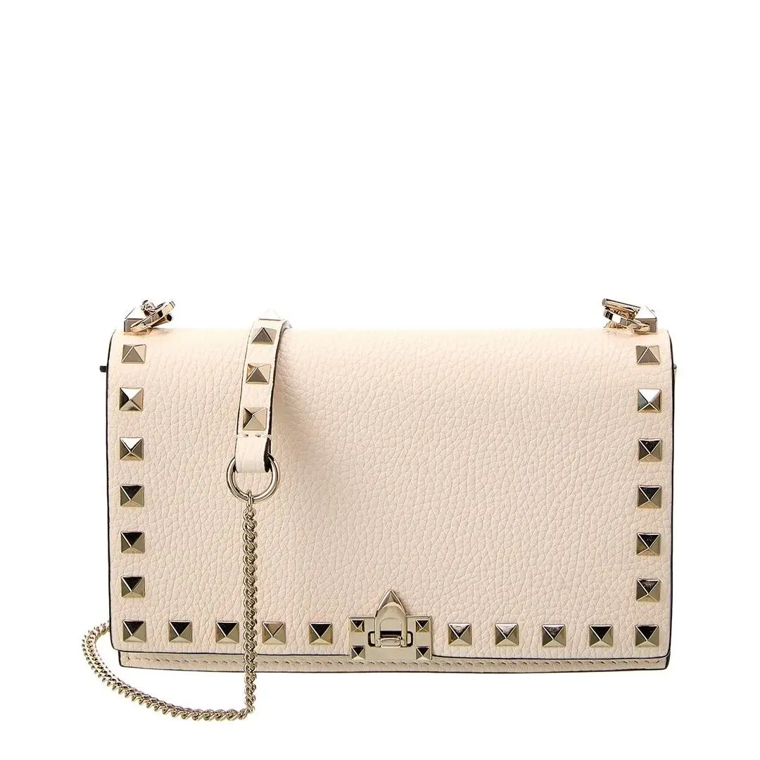 Rockstud Grainy Leather Crossbody Women`s by Valentino
