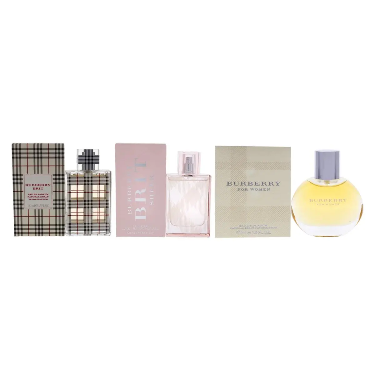 Burberry Women’s Fragrance 3 Pc Gift Set Edp Brit Sheer Edt Spray 1.6/1.7 oz