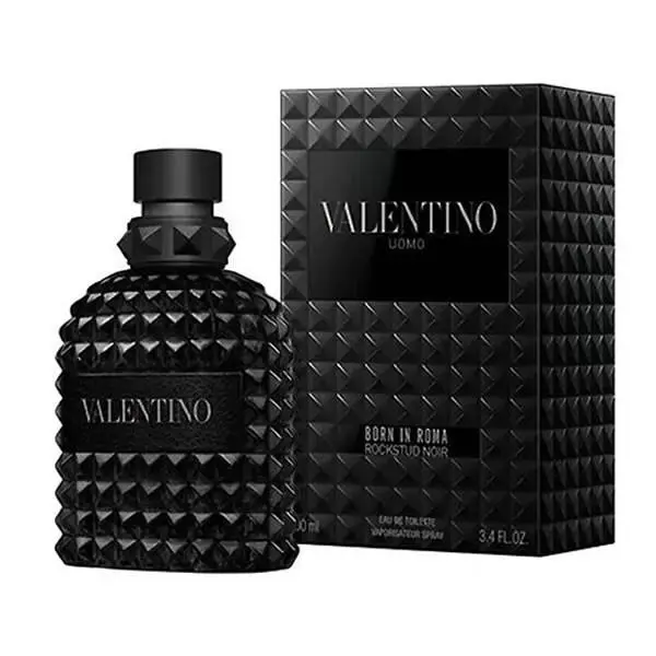 Uomo Born In Roma Rockstud Noir Edt 3.4 oz/100ml For Men by Valentino