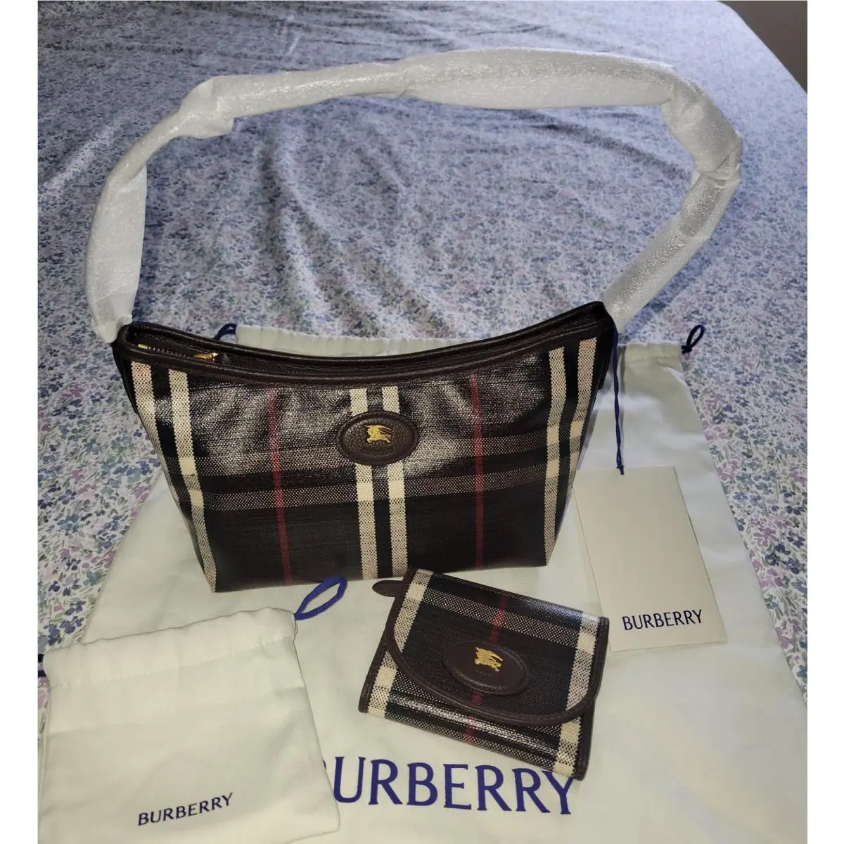 Highlands Mini Shoulder Bag Wallet by Burberry
