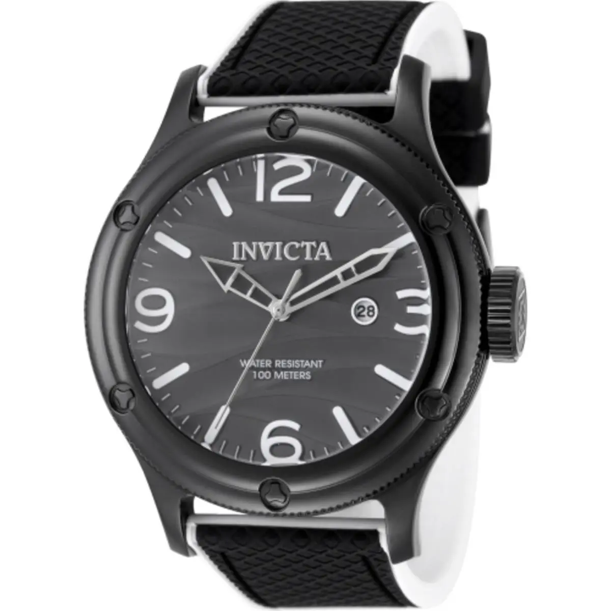 Invicta Men`s Analog Watch Pro Diver Quartz Black Dial Silicone Strap Date 50309