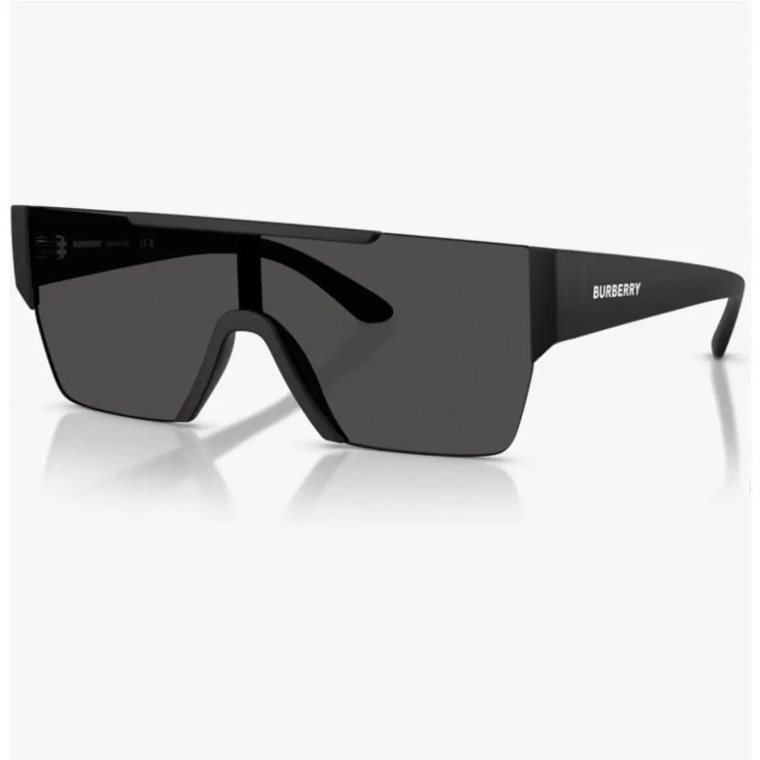 BE4291 Rectangle Sunglasses For Menin Black White Matte Black. Bonu by Burberry