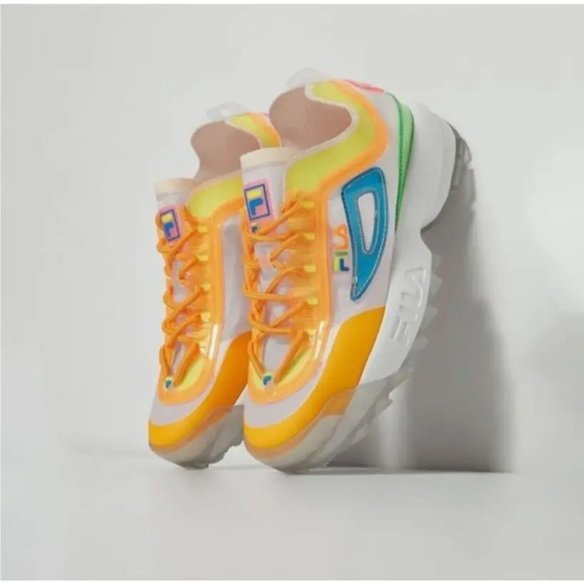 Fila Disruptor II TL 5XM00833_149 Orange Yellow Green Women’s Shoes SZ : 7