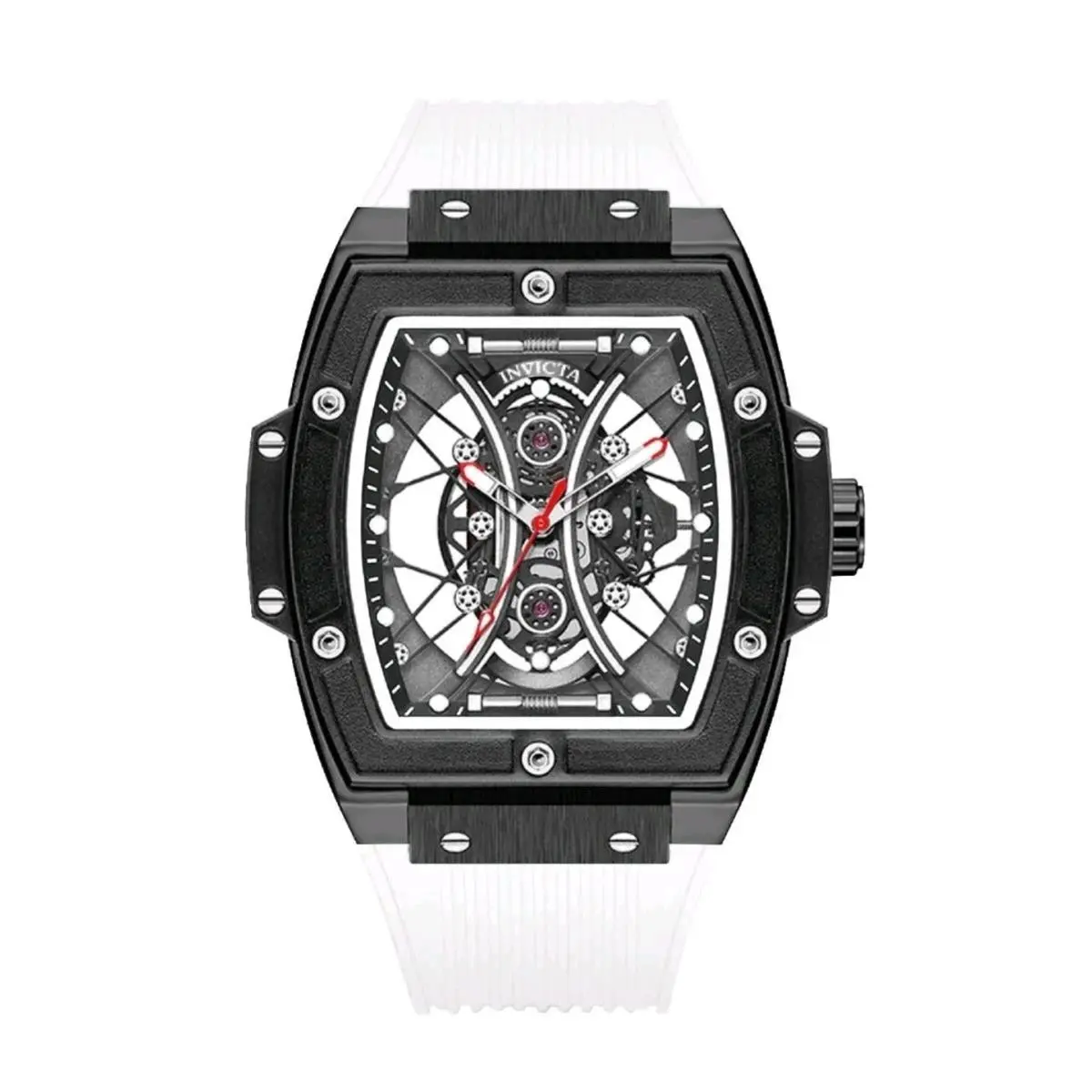 Invicta 69844 S1 Rally I 50mm Skeleton Dial Black White Quartz Men’s Watch
