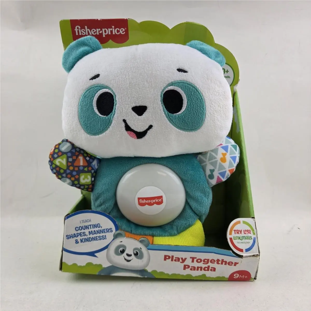 Fisher-price Linkimals Play Together Panda Plush Learning Toy Lights Sounds 9M+