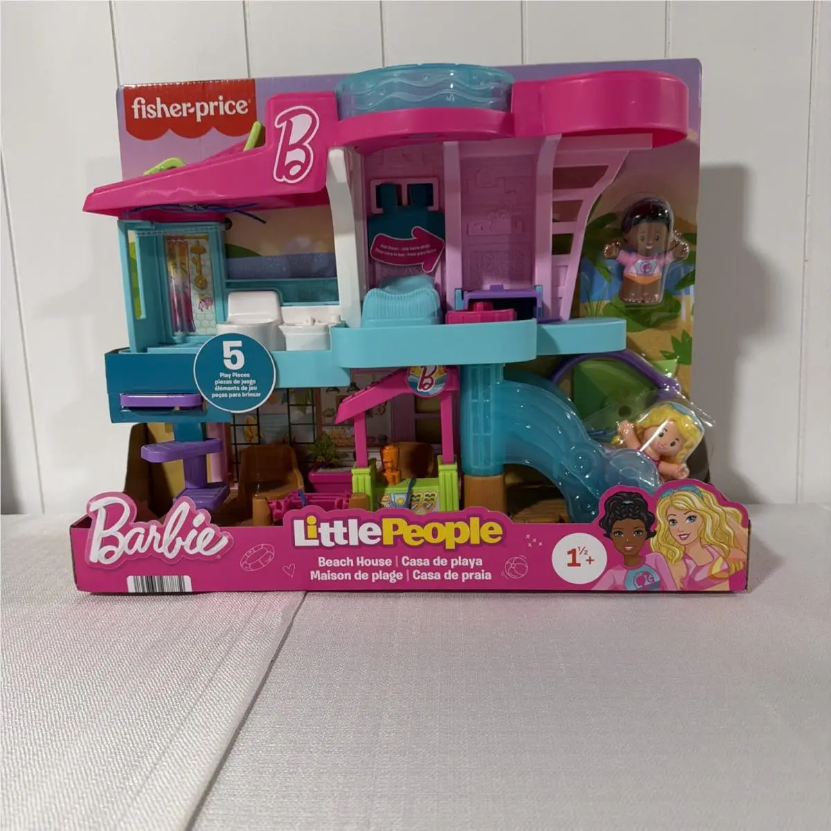 Fisher-price Little People Toddler Toy Barbie Beach House
