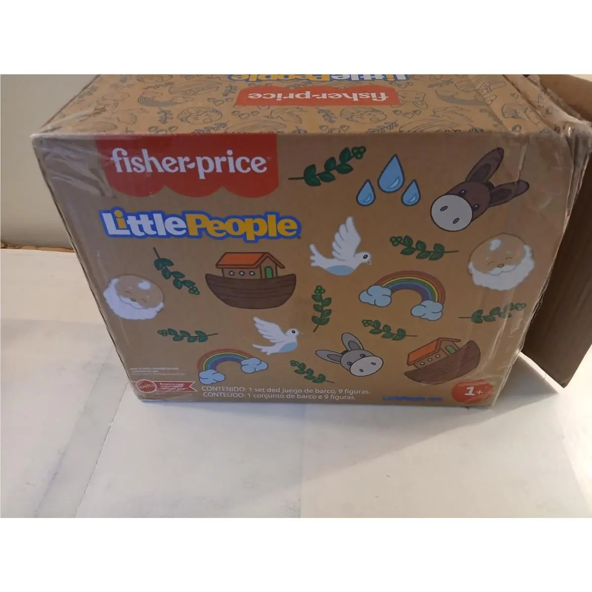 Fisher Price Little People Noahs Ark Playset with 9 Figures Toy Set GKV23