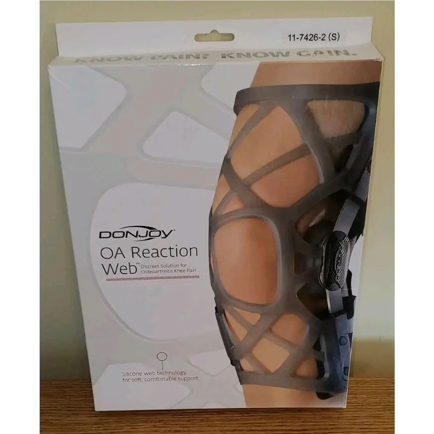 Donjoy OA Reaction Web Knee Brace Size Small-medial Right/lateral Left 11-7426-2