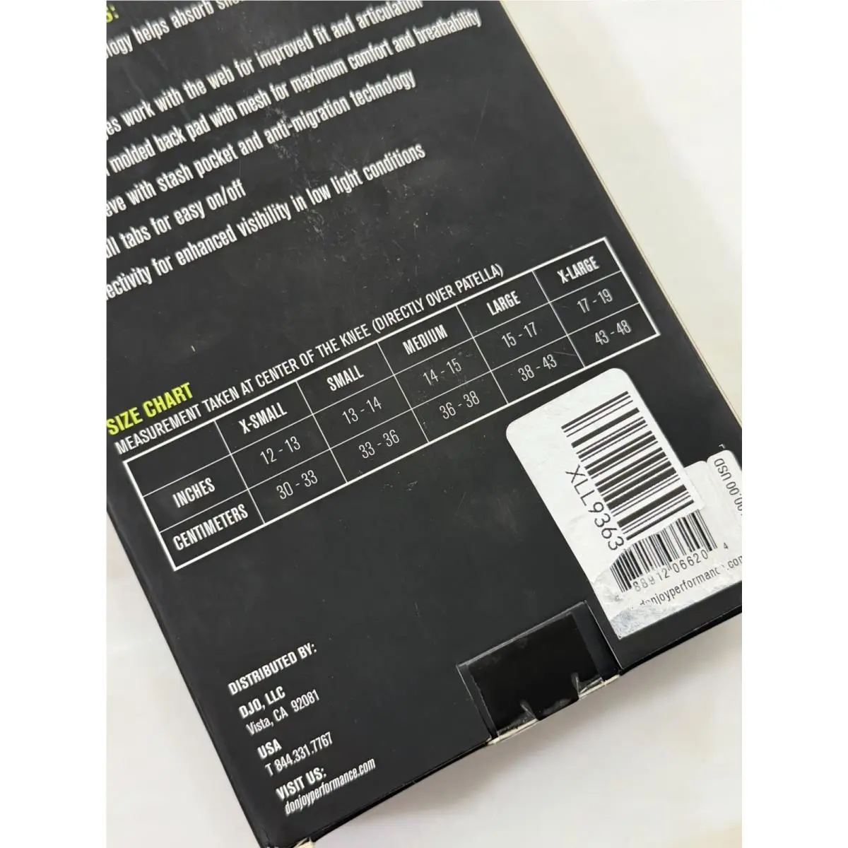 DonJoy  - Donjoy Performance Webtech - Performance Webtech - Black and slime green 4