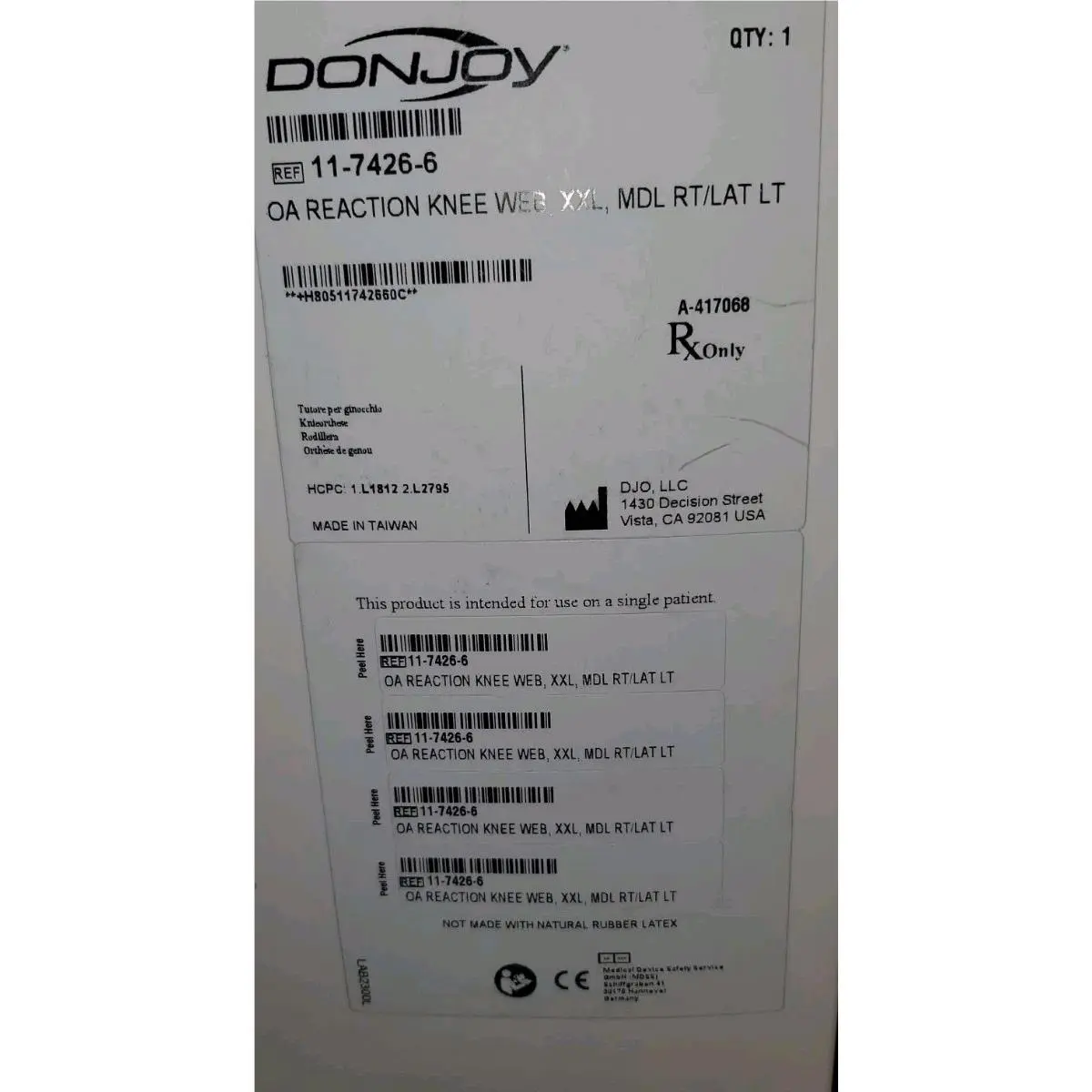 DonJoy  - OA Reaction WEB - Reaction WEB - Multicolor 1