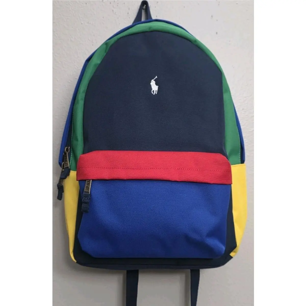 Polo  Colorblock Multi-color Backpack Bag 9AR151-E69 by Ralph Lauren