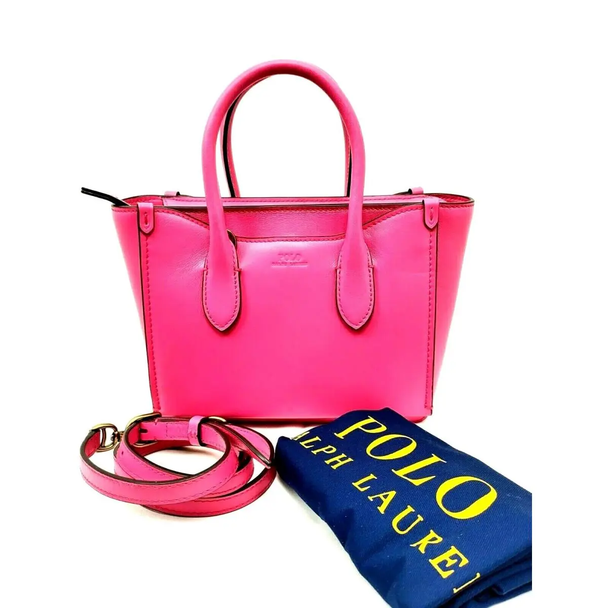 Polo Pink Top Handle Satchel Crossbody Women`s Bag by Ralph Lauren
