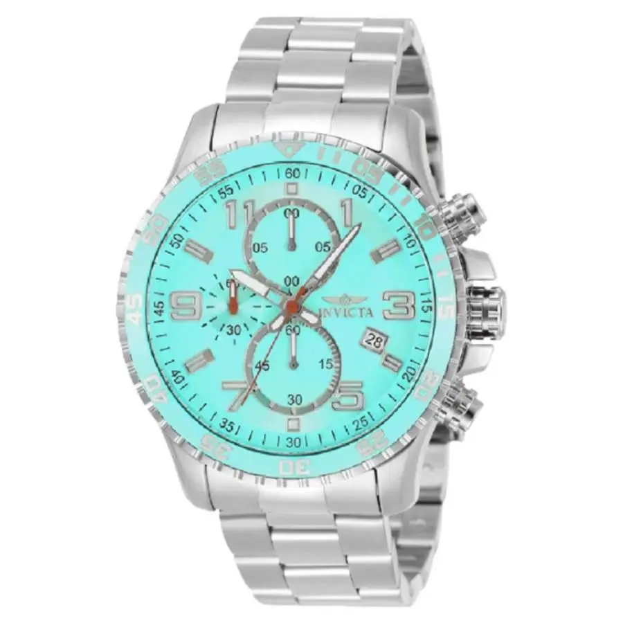 Invicta Specialty Mach Gala Chronograph Quartz Light Blue Dial Men`s Watch 69820