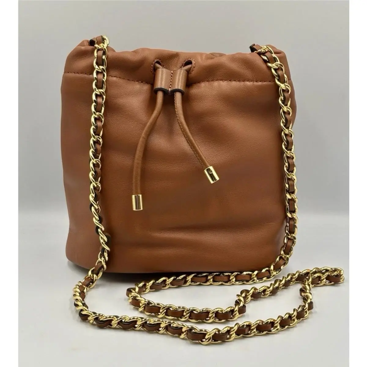 Lauren  Emmy Bucket Leather Bag Brown w Tags by Ralph Lauren